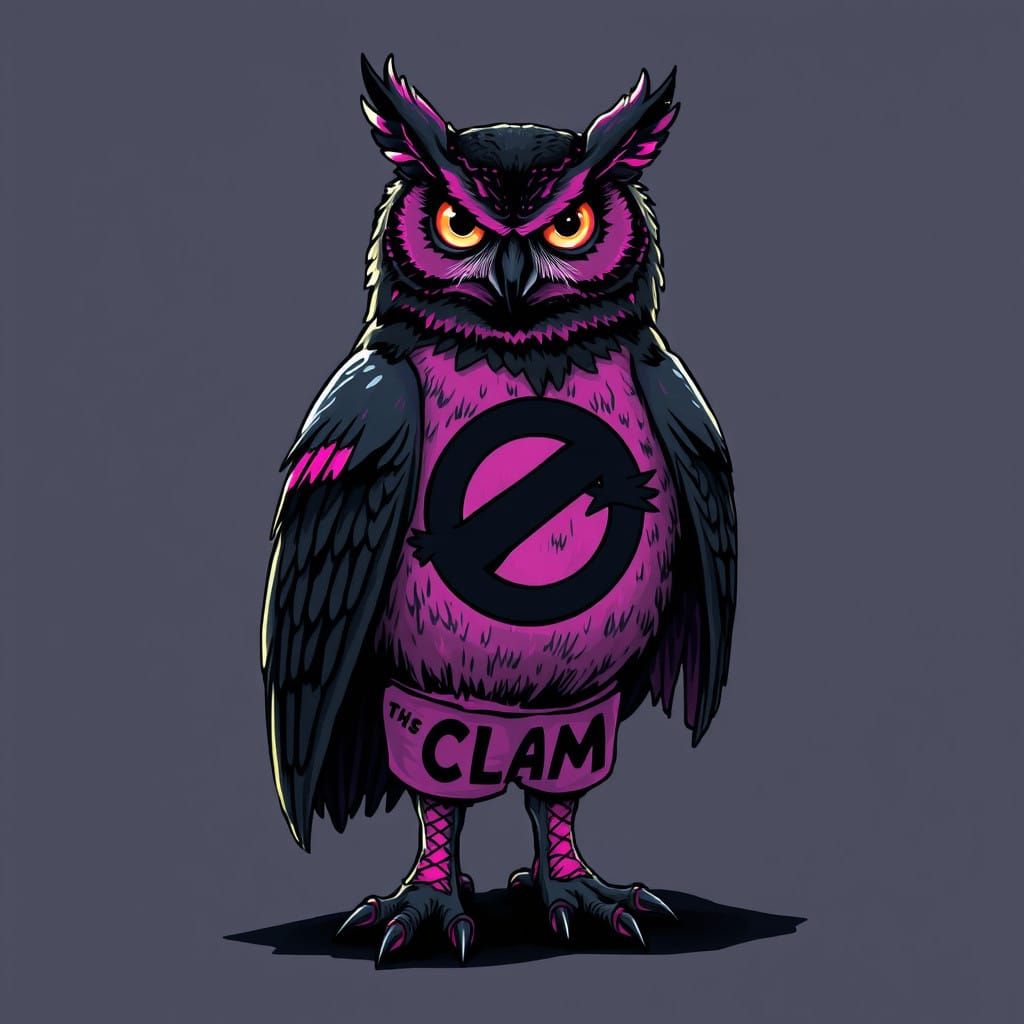 Mysterious Owl in Blockbuster-Inspired Tattooed Kulture