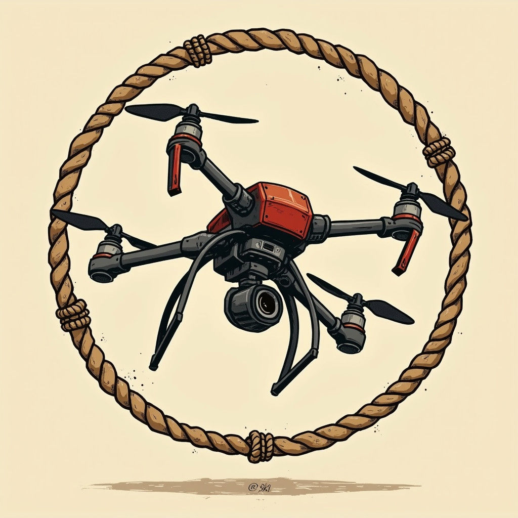Drone Rodeo Logo with French Art Nouveau Flair
