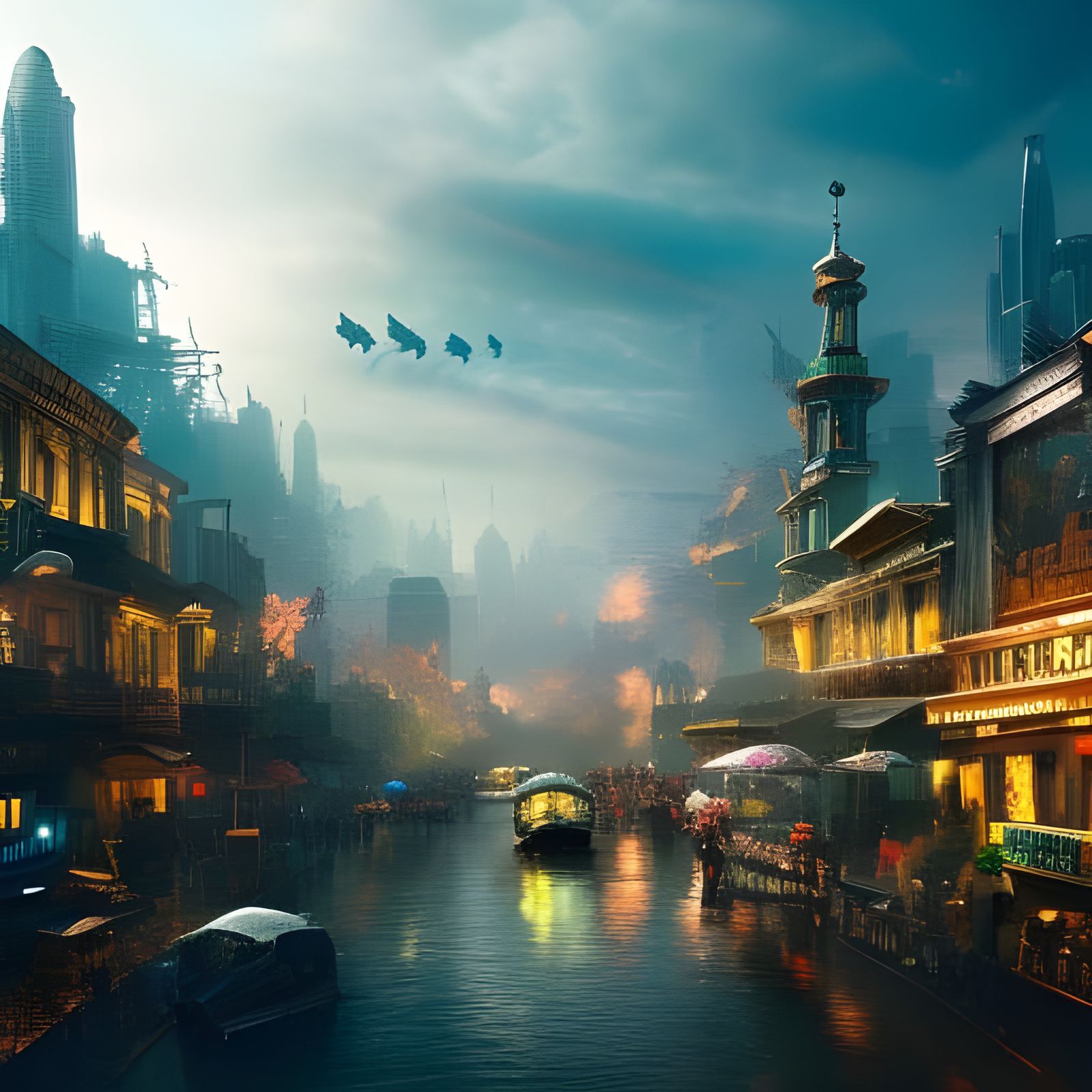 Riot in a Fishbowl: Dramatic Digital Matte Painting