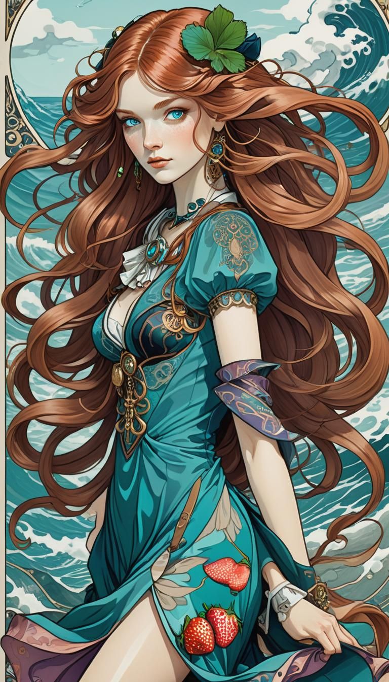 Beautiful Irishwoman, Long Windblown Hair 🧚‍♀️🍀