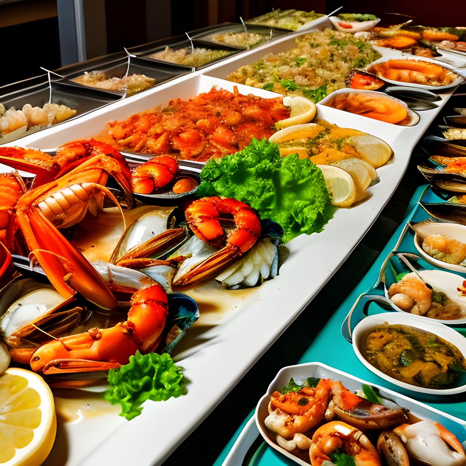 Delicious Seafood Buffet with Fresh Catches