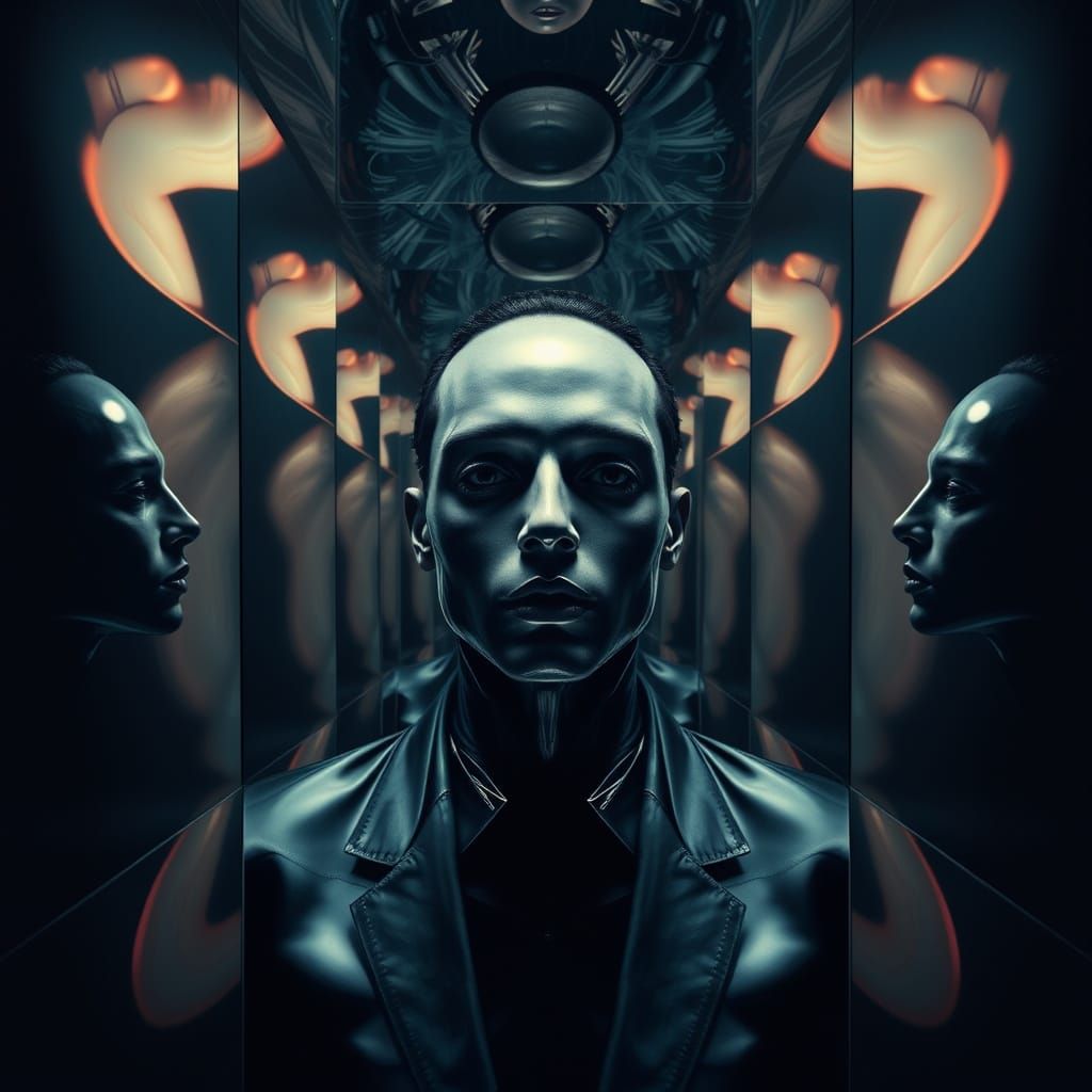 Surreal Reflections in a Digital Dreamscape