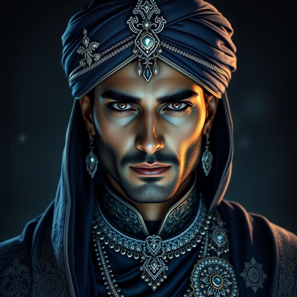 Night King in Dark Fantasy Portrait