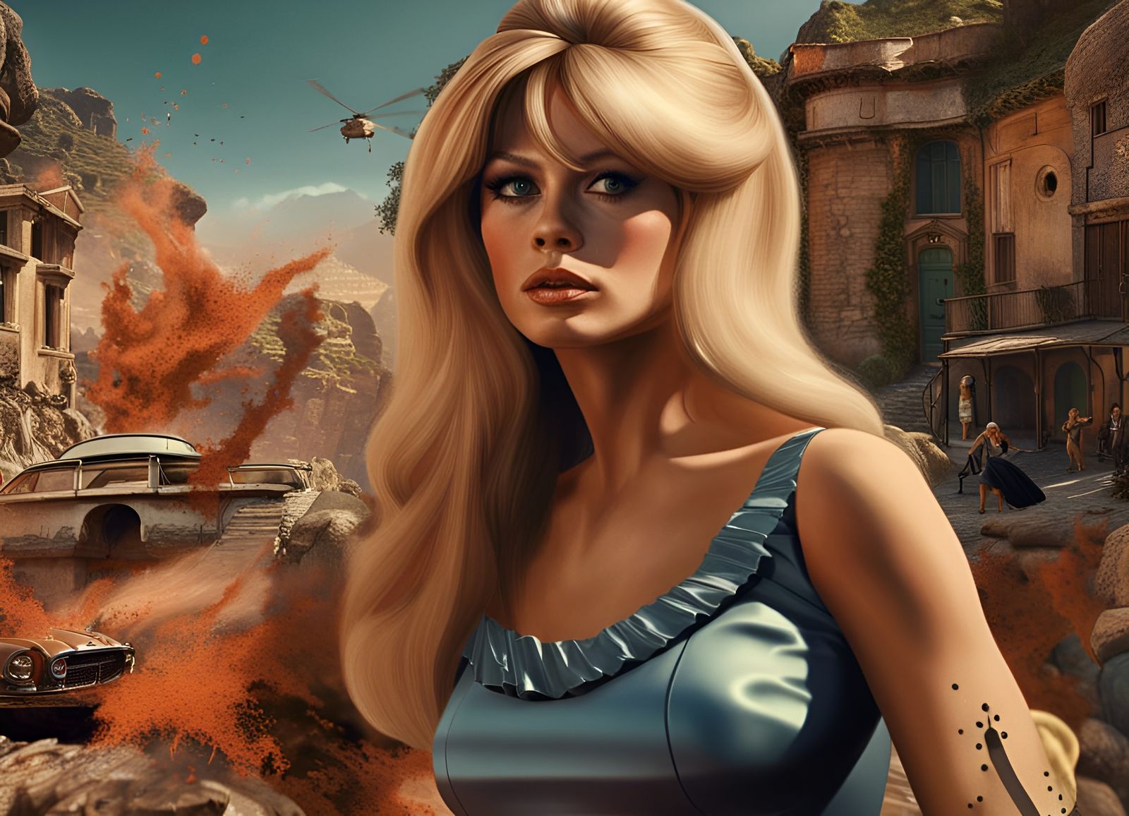 Brigitte Bardot in Edge of The Abyss, a 007 movie that never was