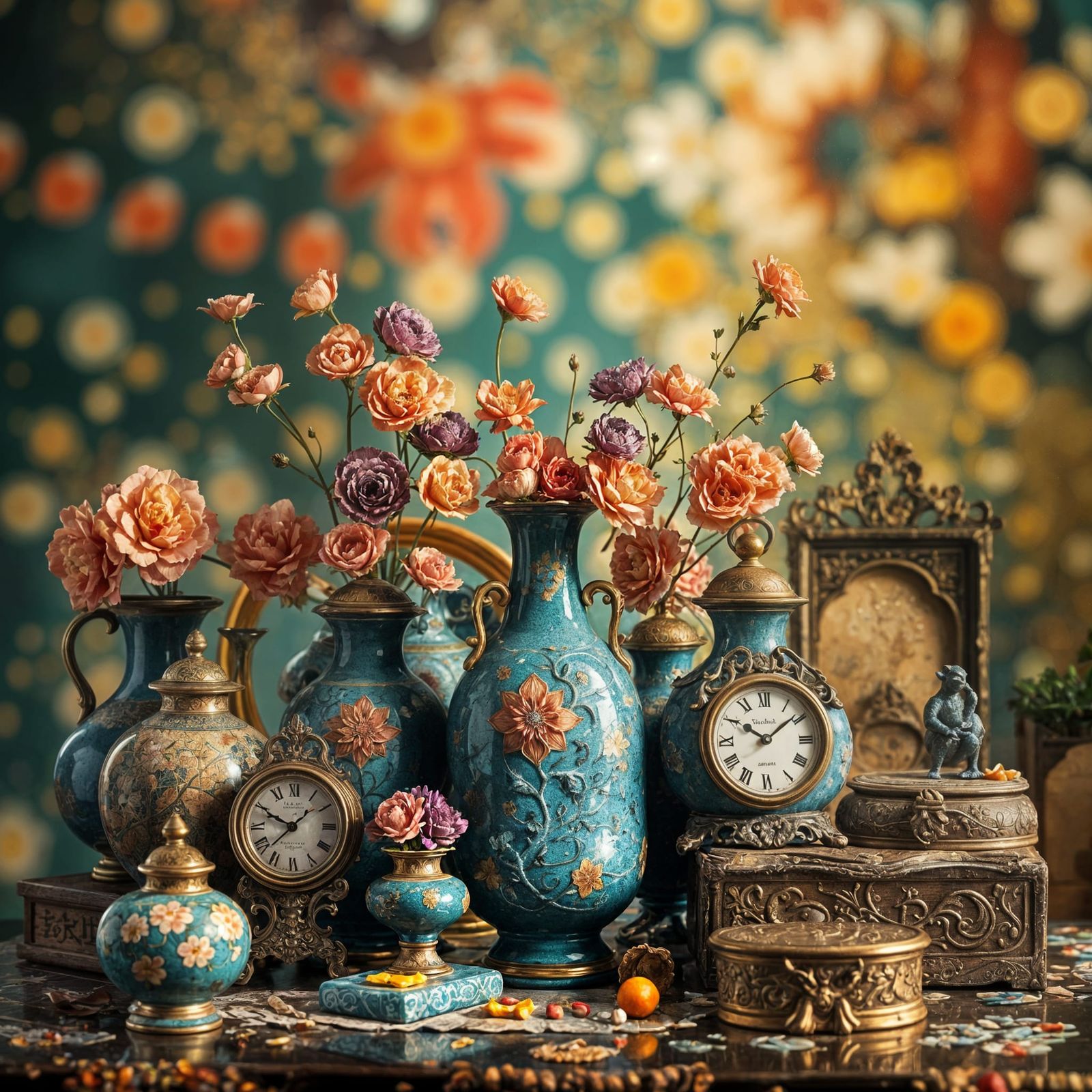 Random Objects in Lyrical Abstraction with Bokeh