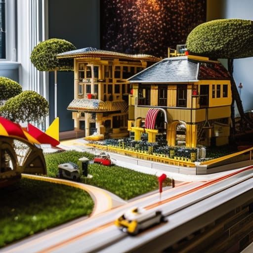 V-E Day Lego Celebration with Foreboding Castles