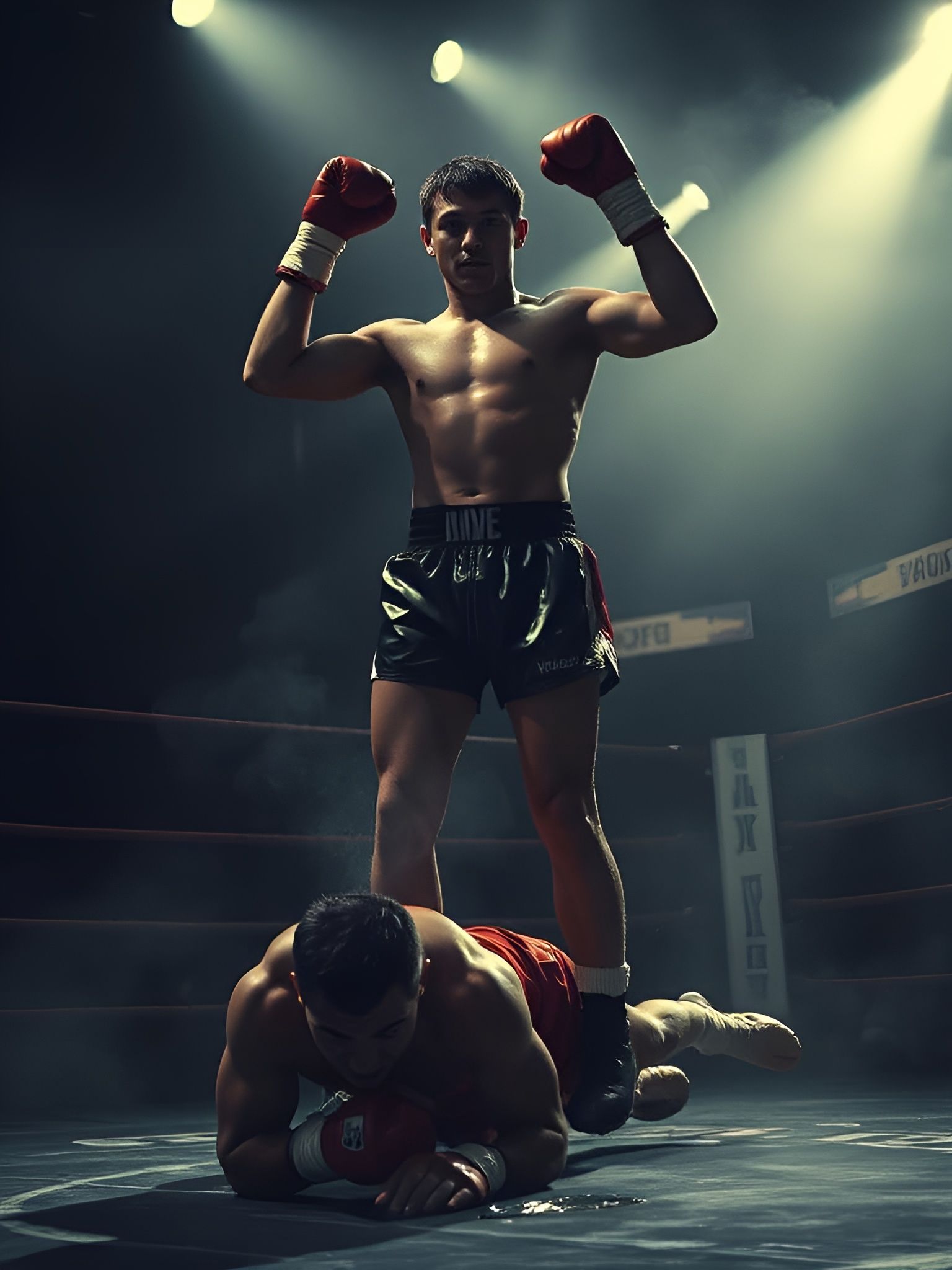 Dramatic Boxing Knockout in Spotlight