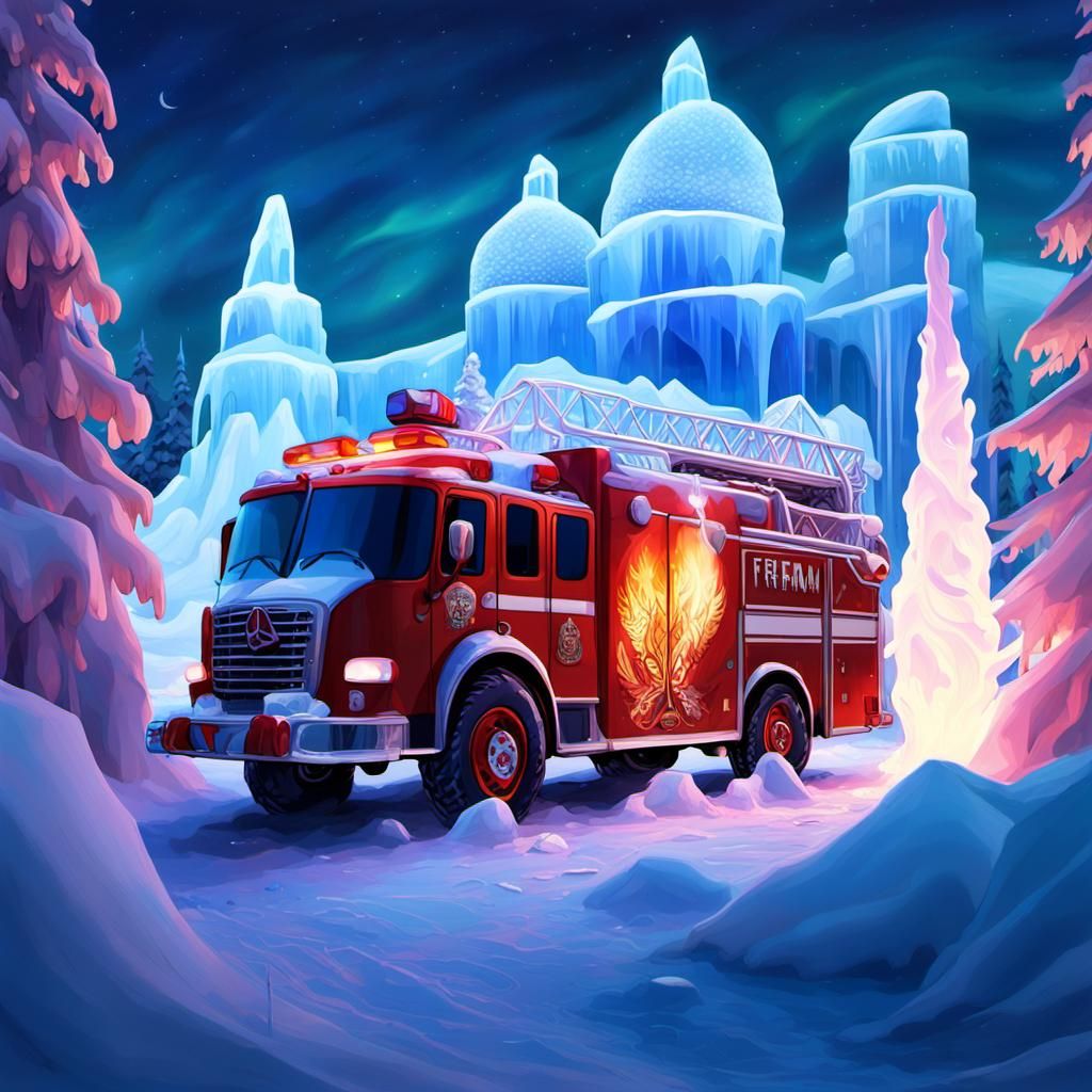 Fireman's Surreal Party at Melting Ice Hotel