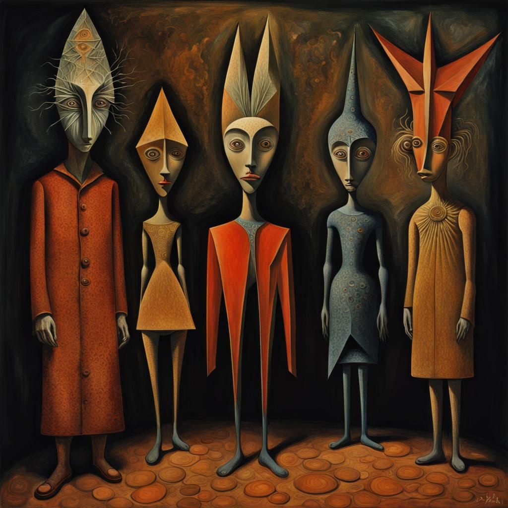 Surreal Dreamscape in Warm Colors