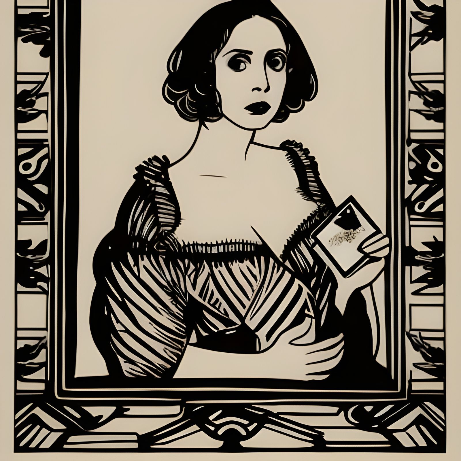 Alison Brie: Rembrandt Lighting Meets German Woodcut