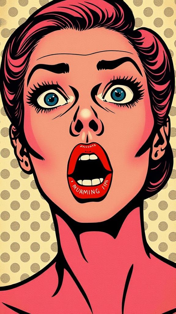 Woman in Shocking Pop Art Style