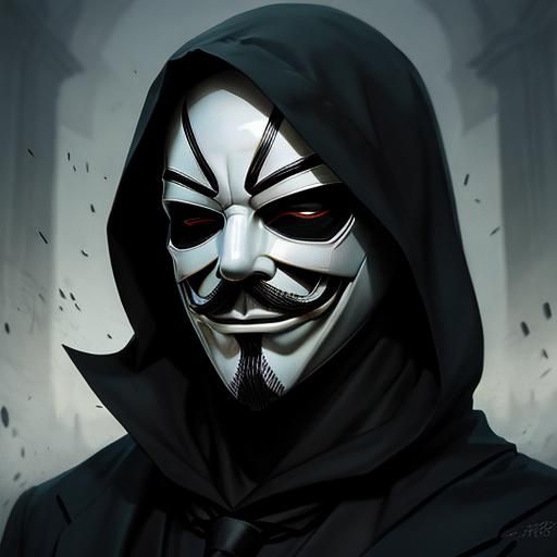 Sinister Figure in Shadow, Moody Fantasy Art