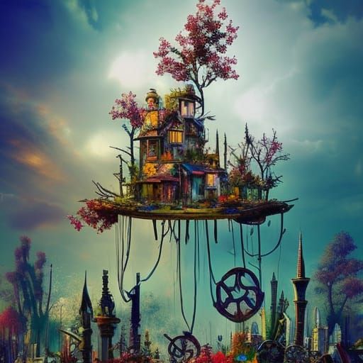 Glass Villa: Art Nouveau Sci-Fi Architecture