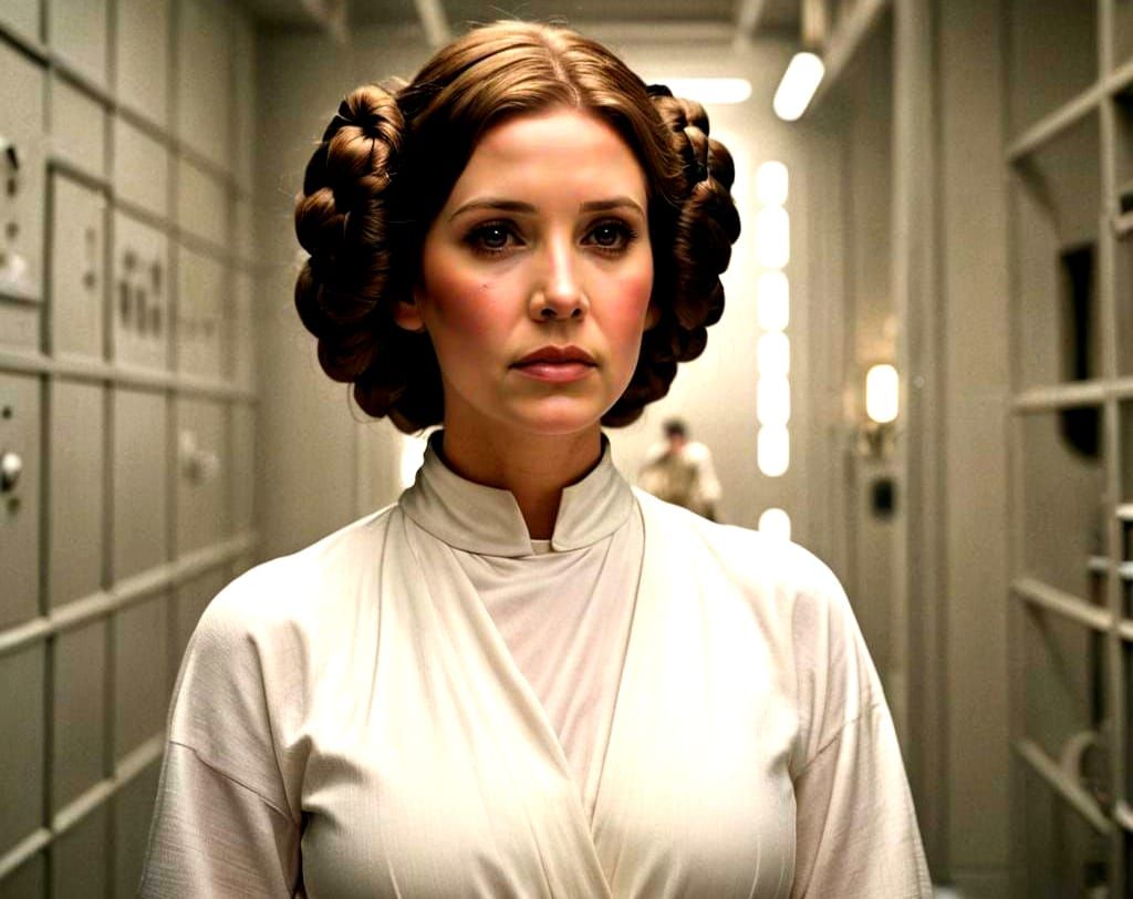 Princess Leia in Death Star Cell Portrait