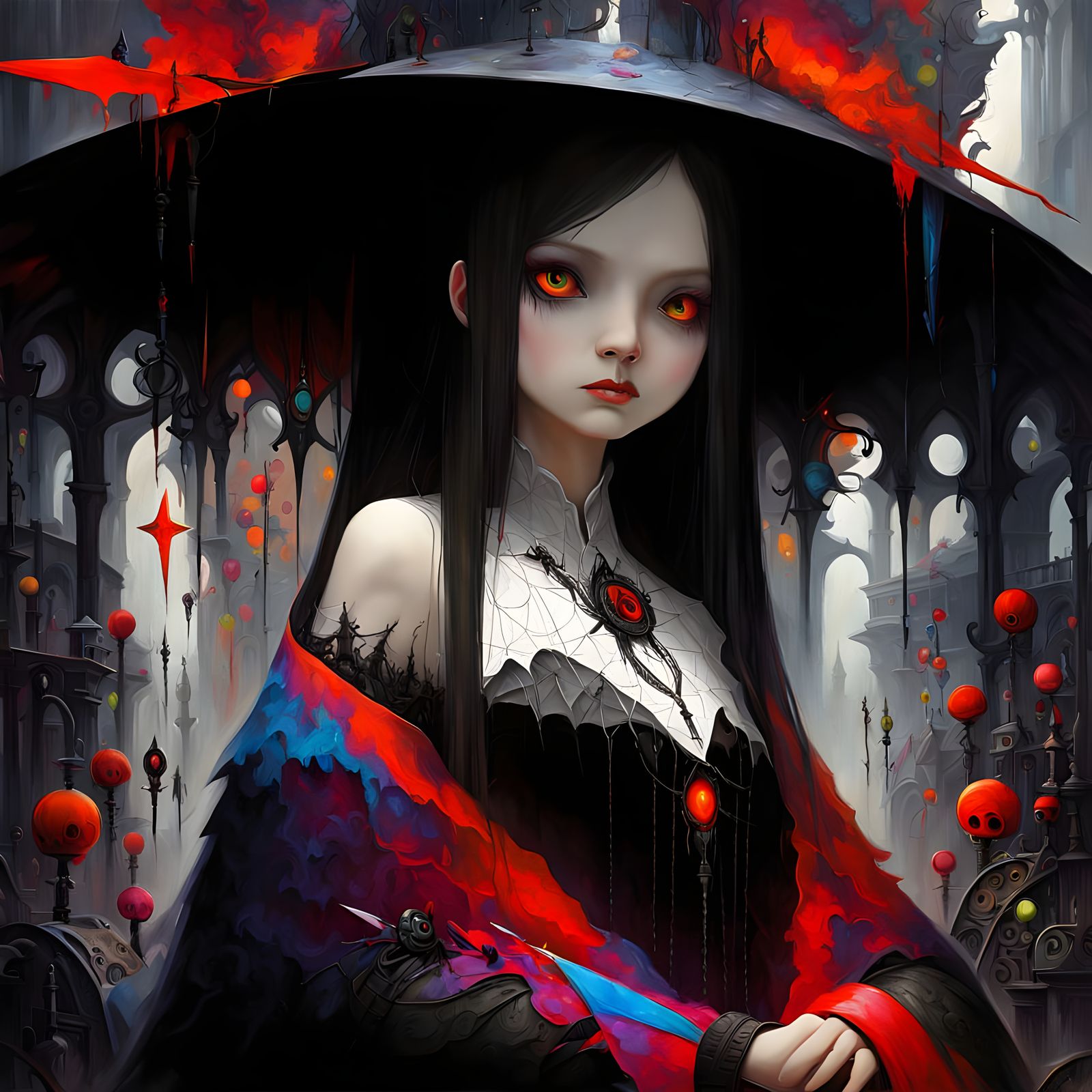 Ethereal Gothic Romance in Film Noir Style