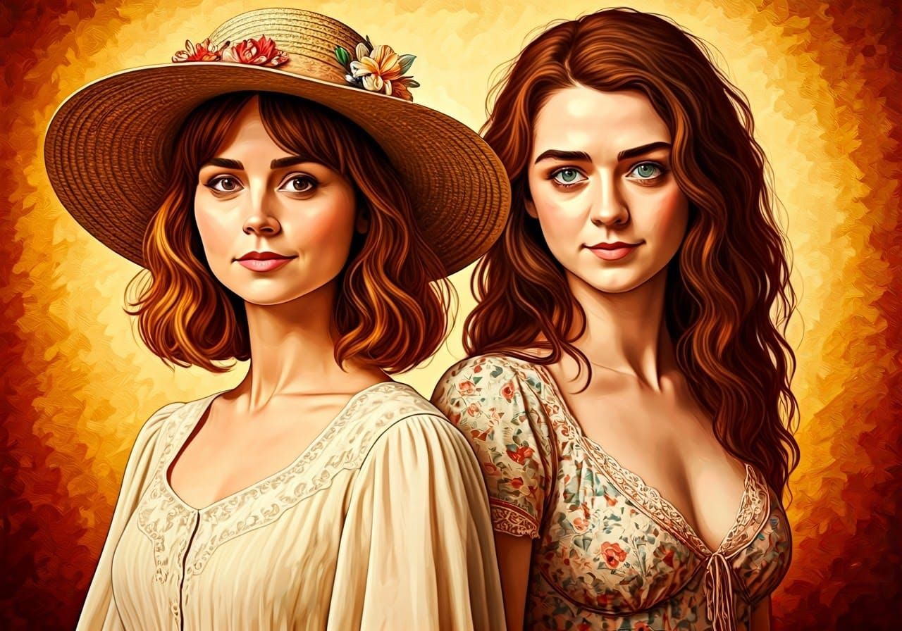 Timeless Travellers in Golden Light