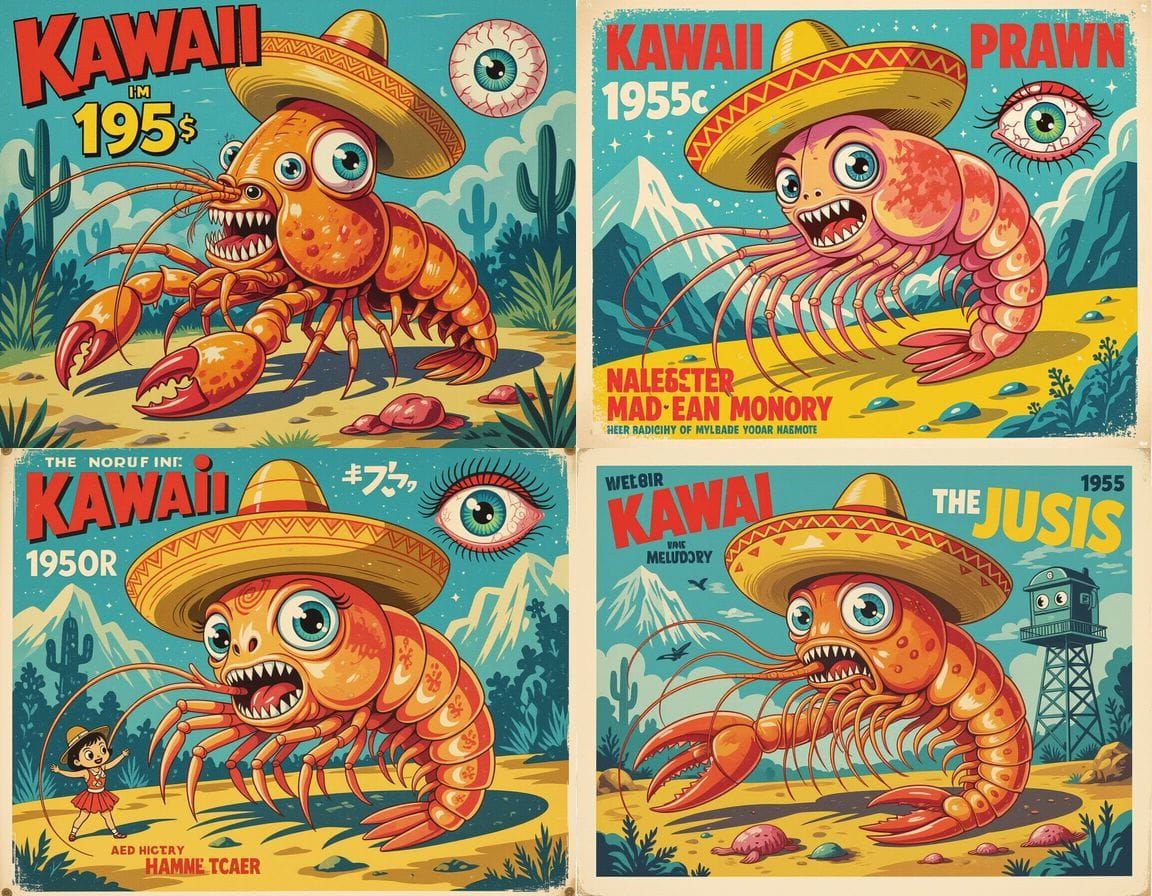 Kawaii Mutant Jellyfish Prawn Movie Poster