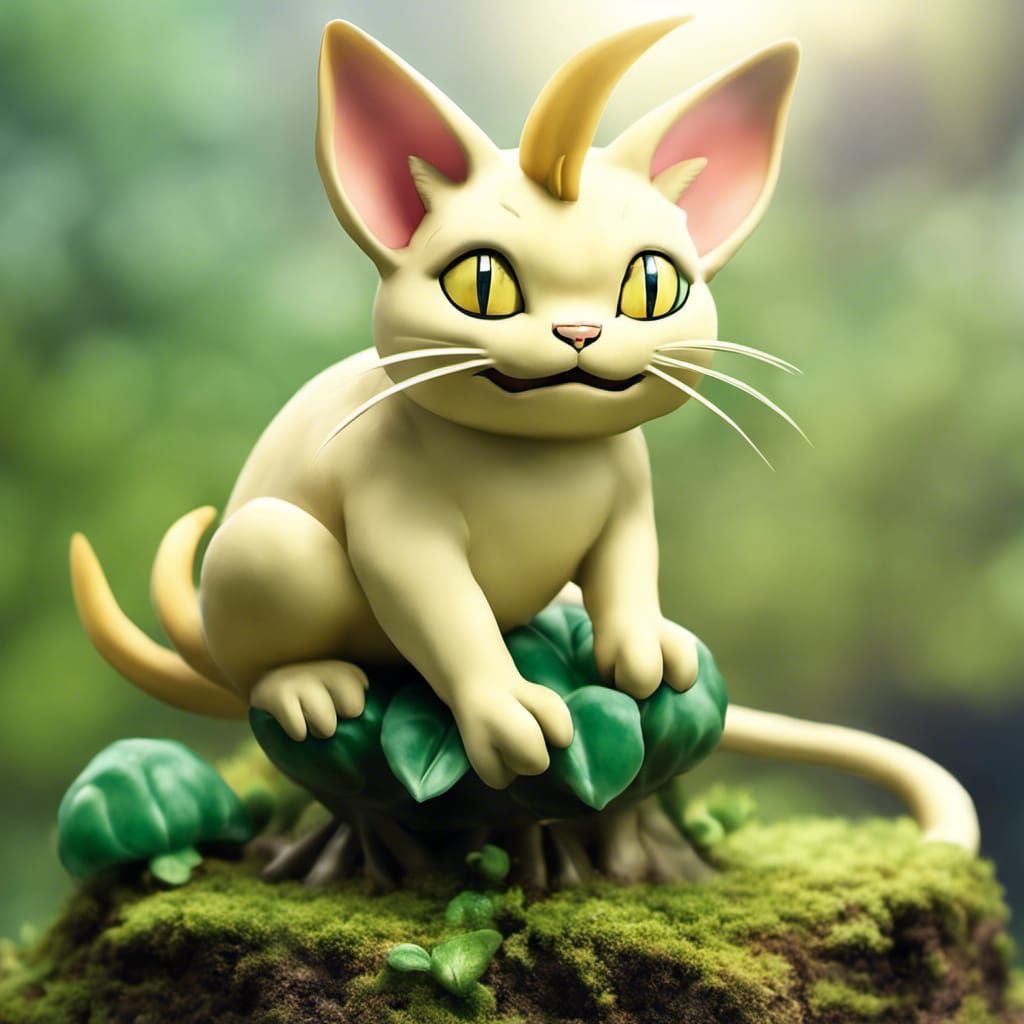 Meowth and Bulbasaur Photograph
