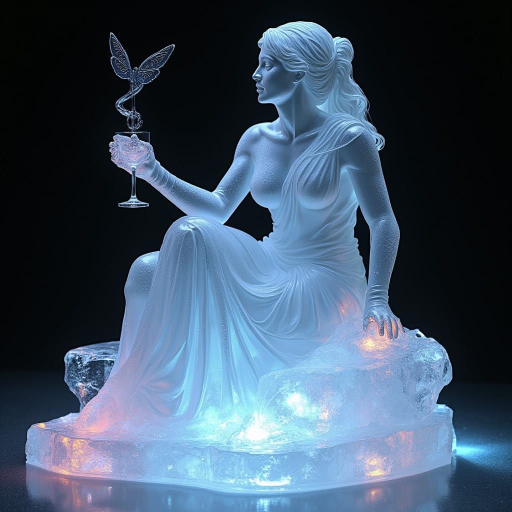 Goddess of Winter, Radiant in Crystalline Beauty