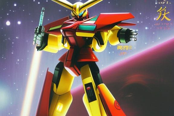 Giant Mechanical Pikachu Robot in Anime Style