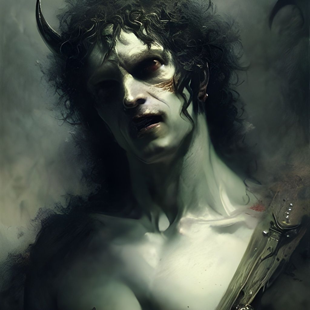 Benevolent Demon Prince in Illustrative Style