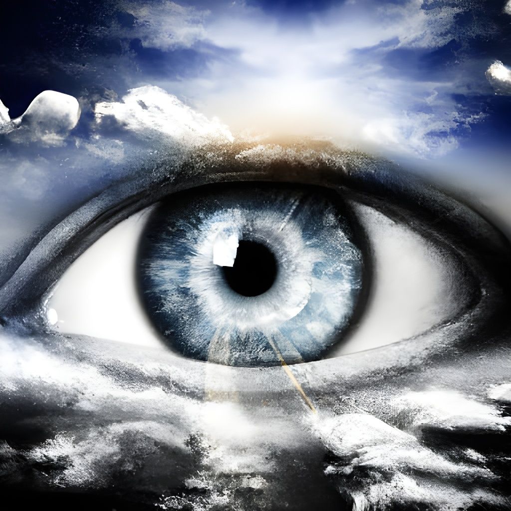Surreal Human Eye Close-Up