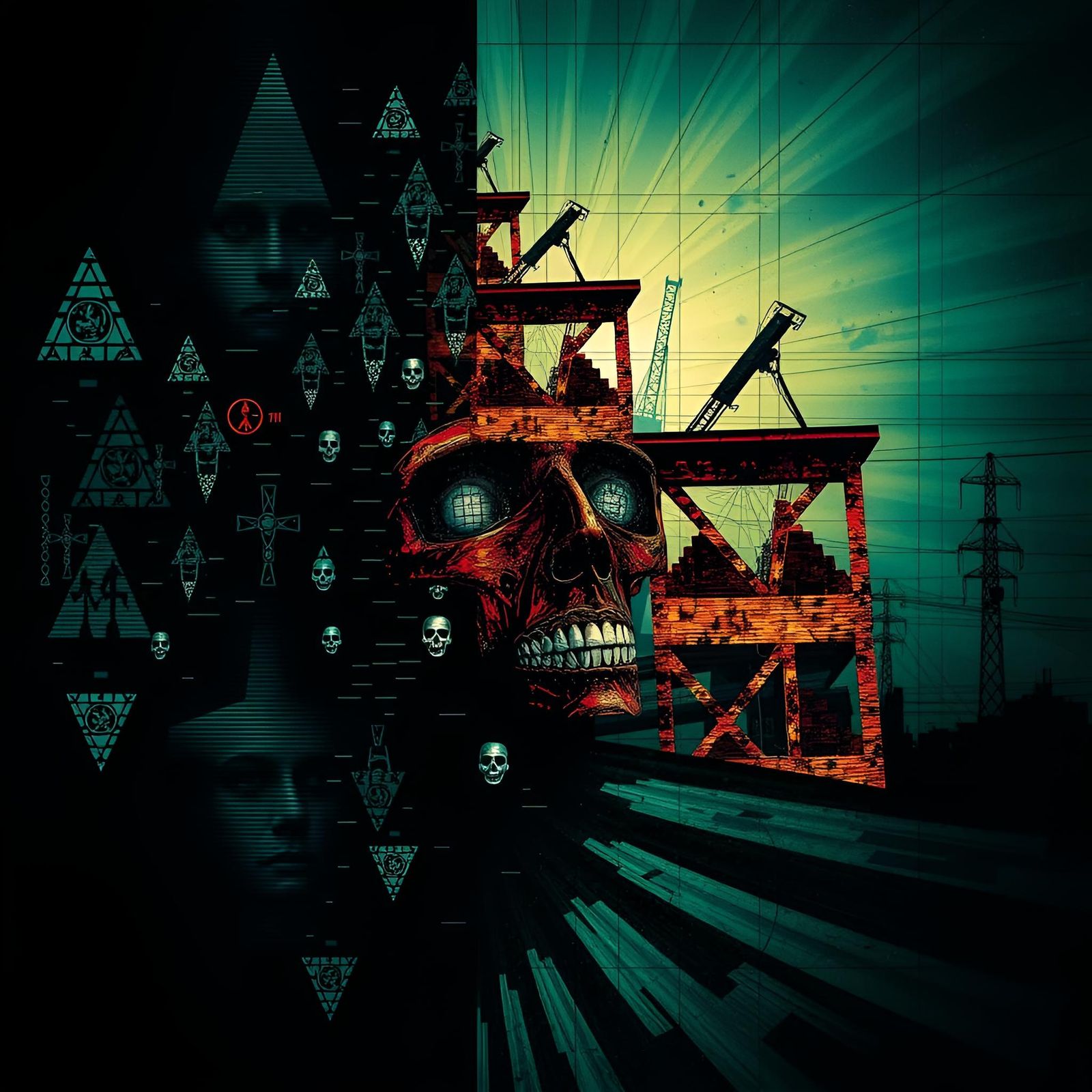 Nightmarish Visualization of Mental Destruction