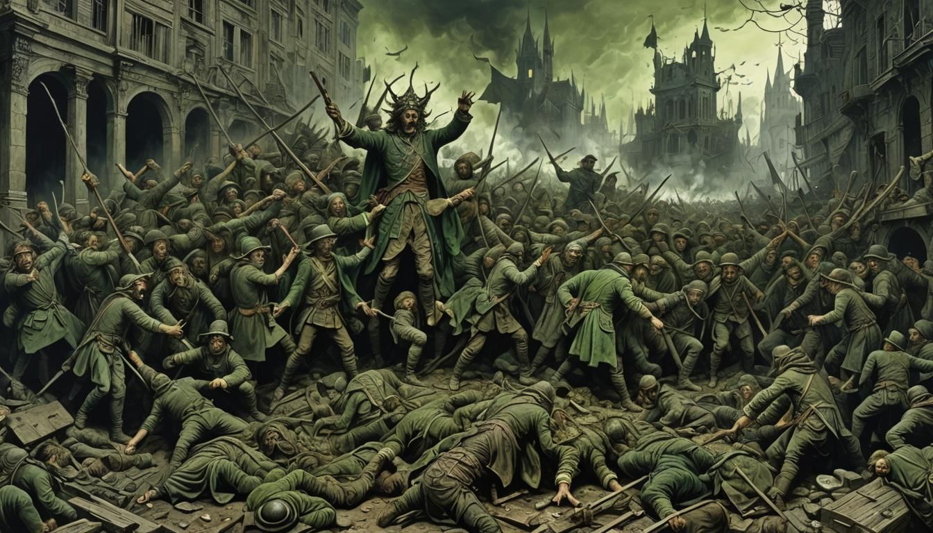 Green Revolution Horror in Doré Style