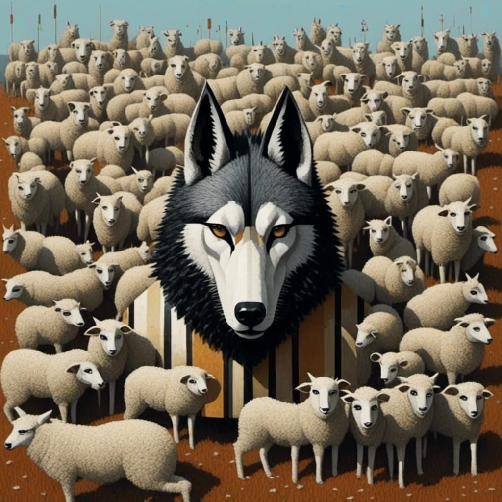 Wolves and Sheep: A Geometric Allegory