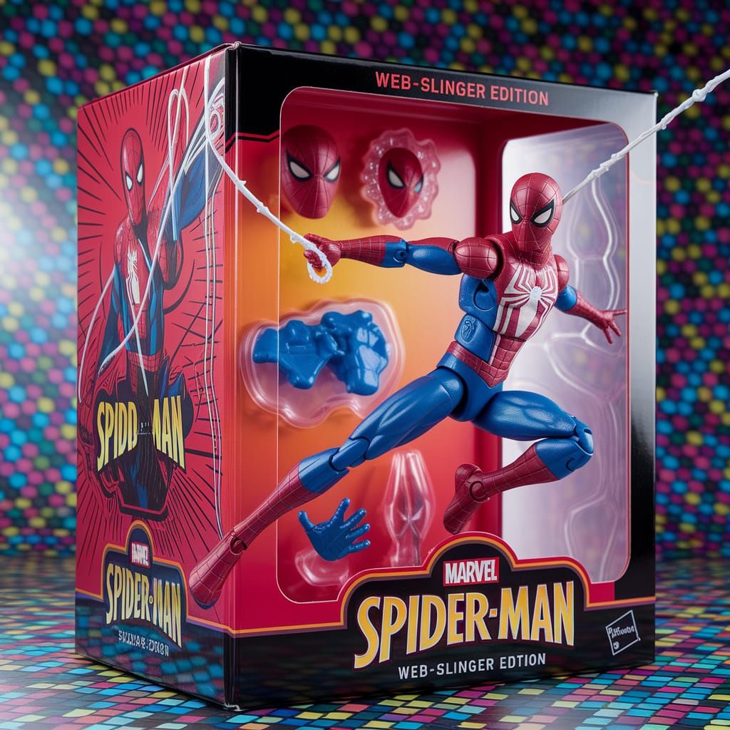 Ultra-Realistic Spider-Man Action Figure in Collector's Edit...