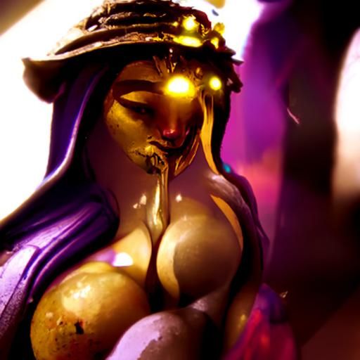 Buxom Woman, Dark Fantasy Concept Art