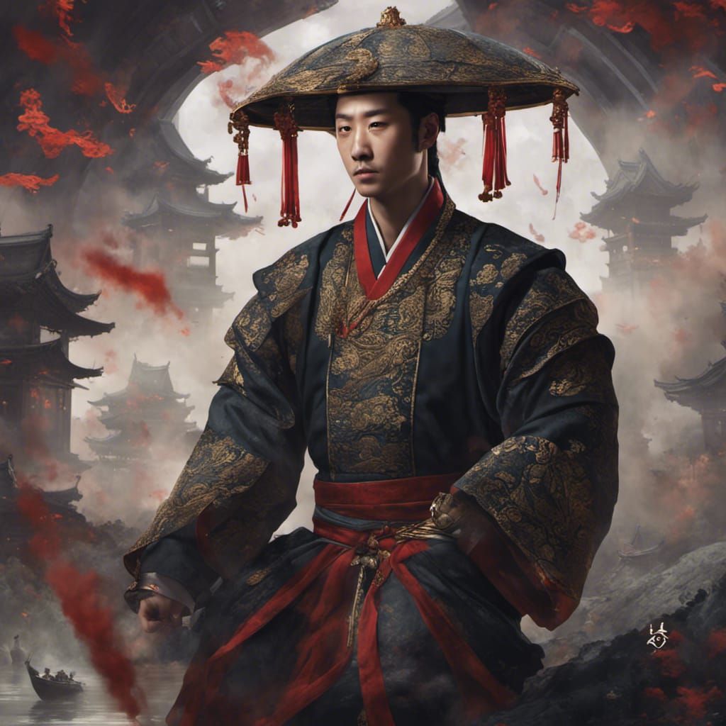 Korean Emperor Portrait in Detailed Matte Painting