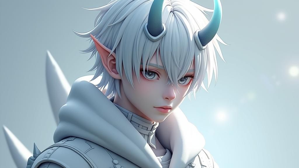 Anime Style Wight Demon Concept Art