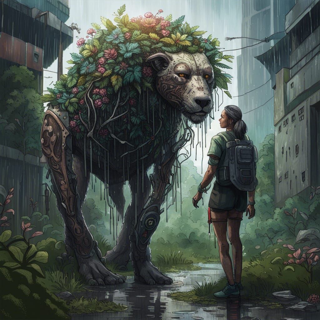 Cybernetic Animal in Post-Apocalyptic World