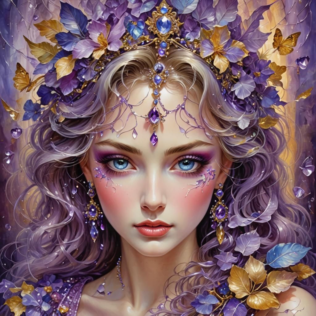 Mythical Being with Iridescent Scales as Romantic Painting