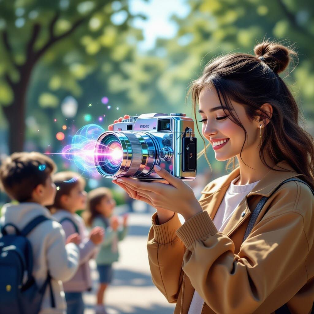 Futuristic Memory Camera Captures Joy in Frutiger Aero Style