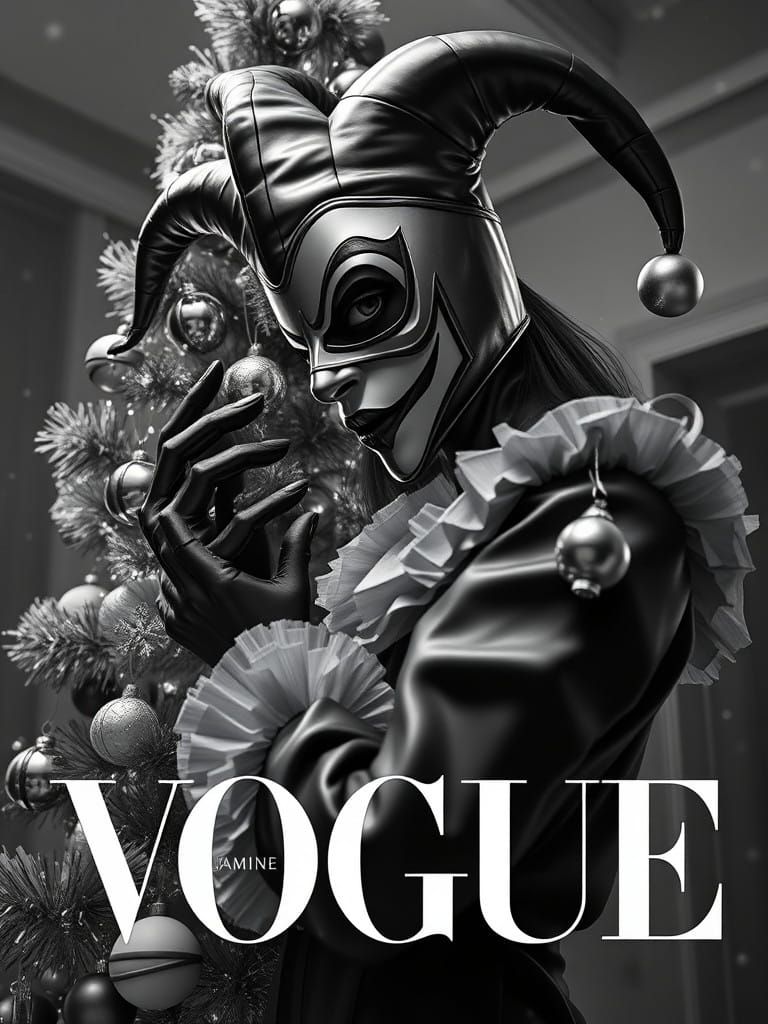 Elegant New Year Joker in Vogue