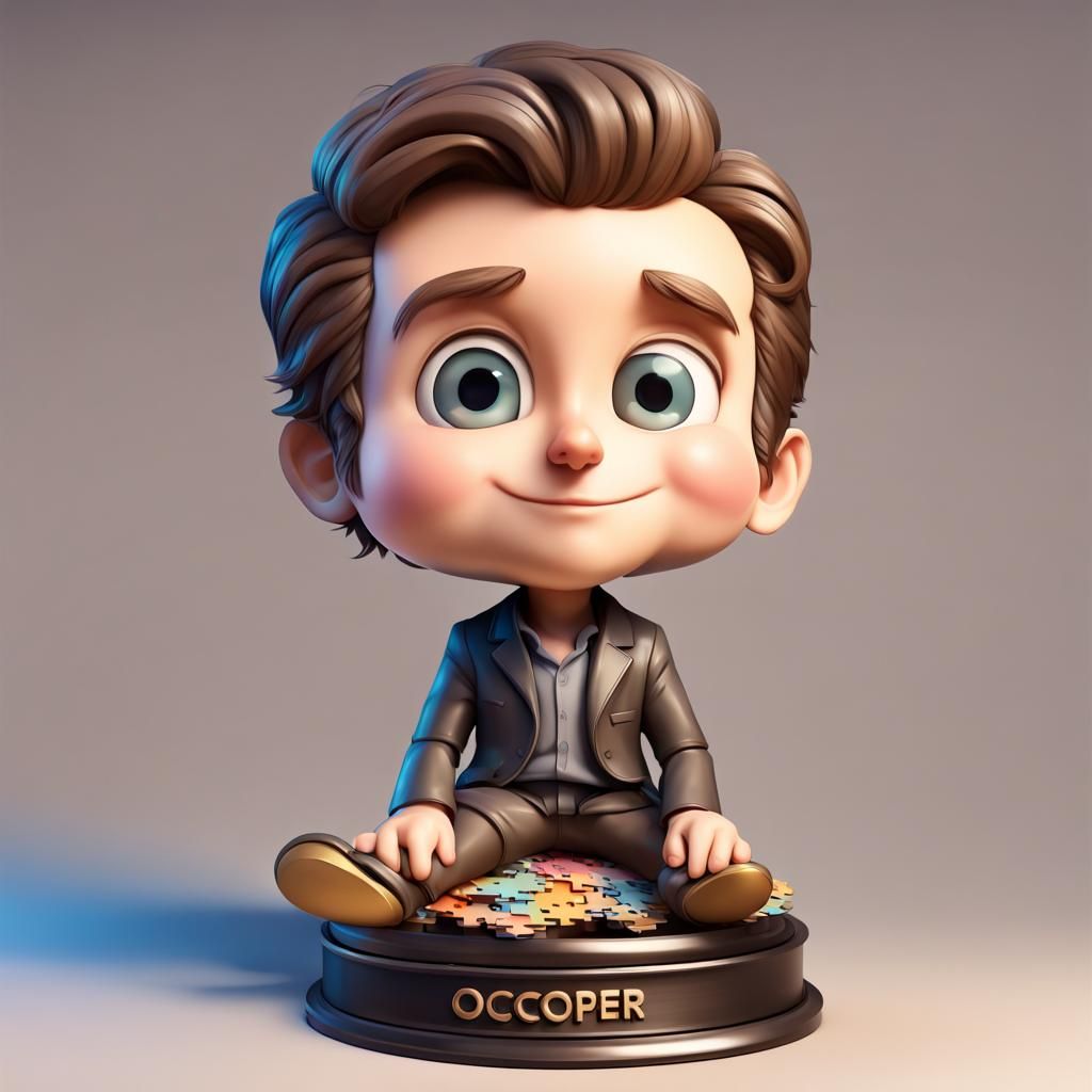 Anime Chibi Bradley Cooper Building Oscar Puzzle