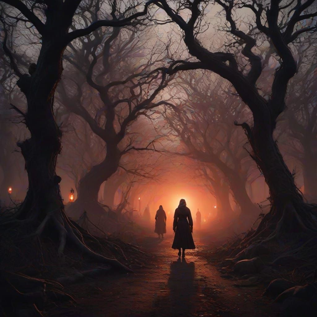 Mysterious Crimson Spectacle Unfolds in Dark Realm