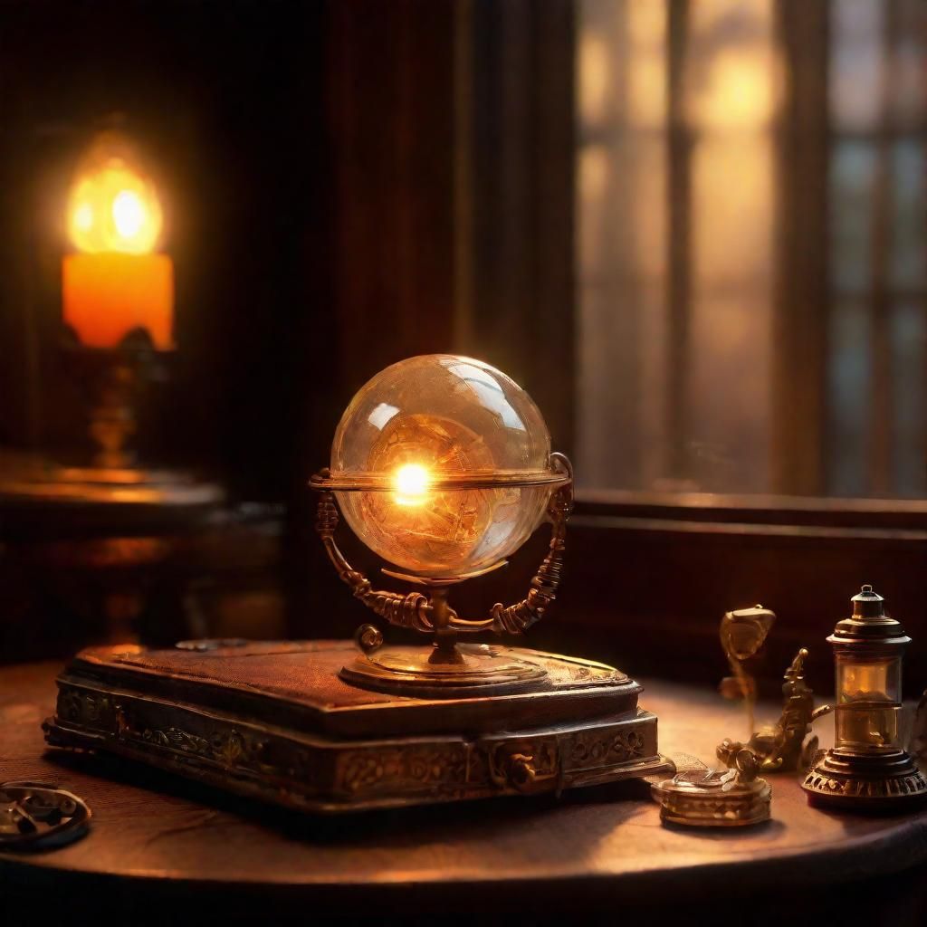 Mystical Still Life with Clockwork Snail