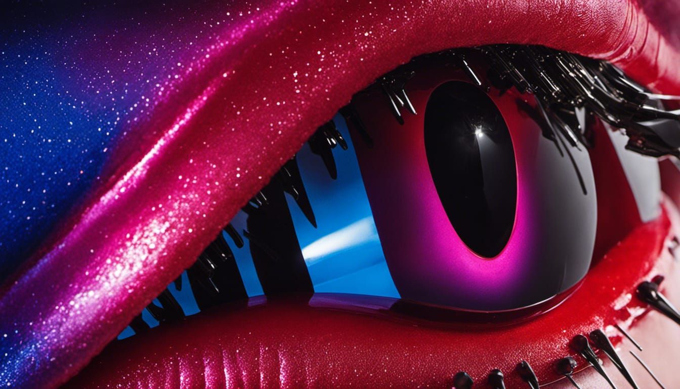 Ruby Cobra with Golden Accents in Watercolor Style