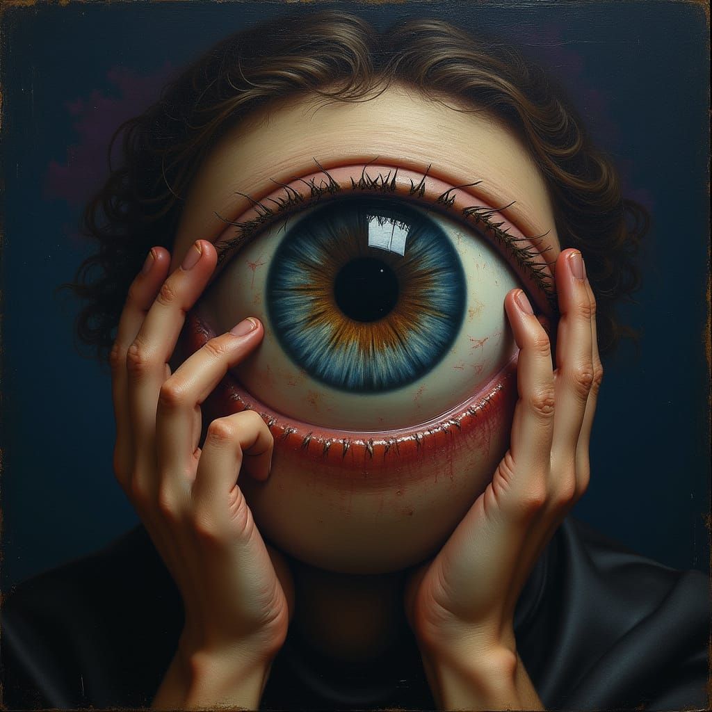 Madman's Gaze in Renaissance-Inspired Eye