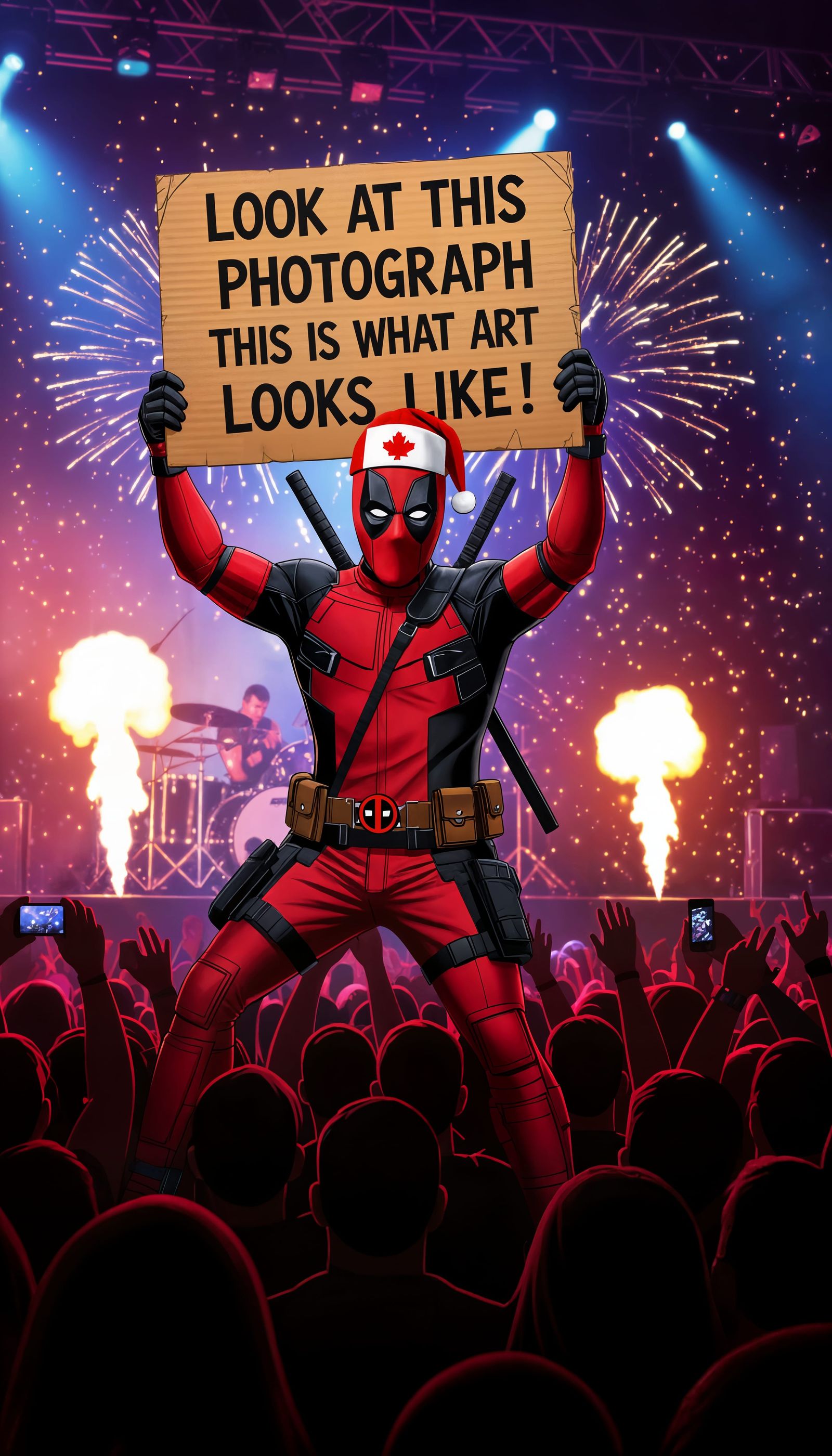 Deadpool Enjoys Nickelback Concert