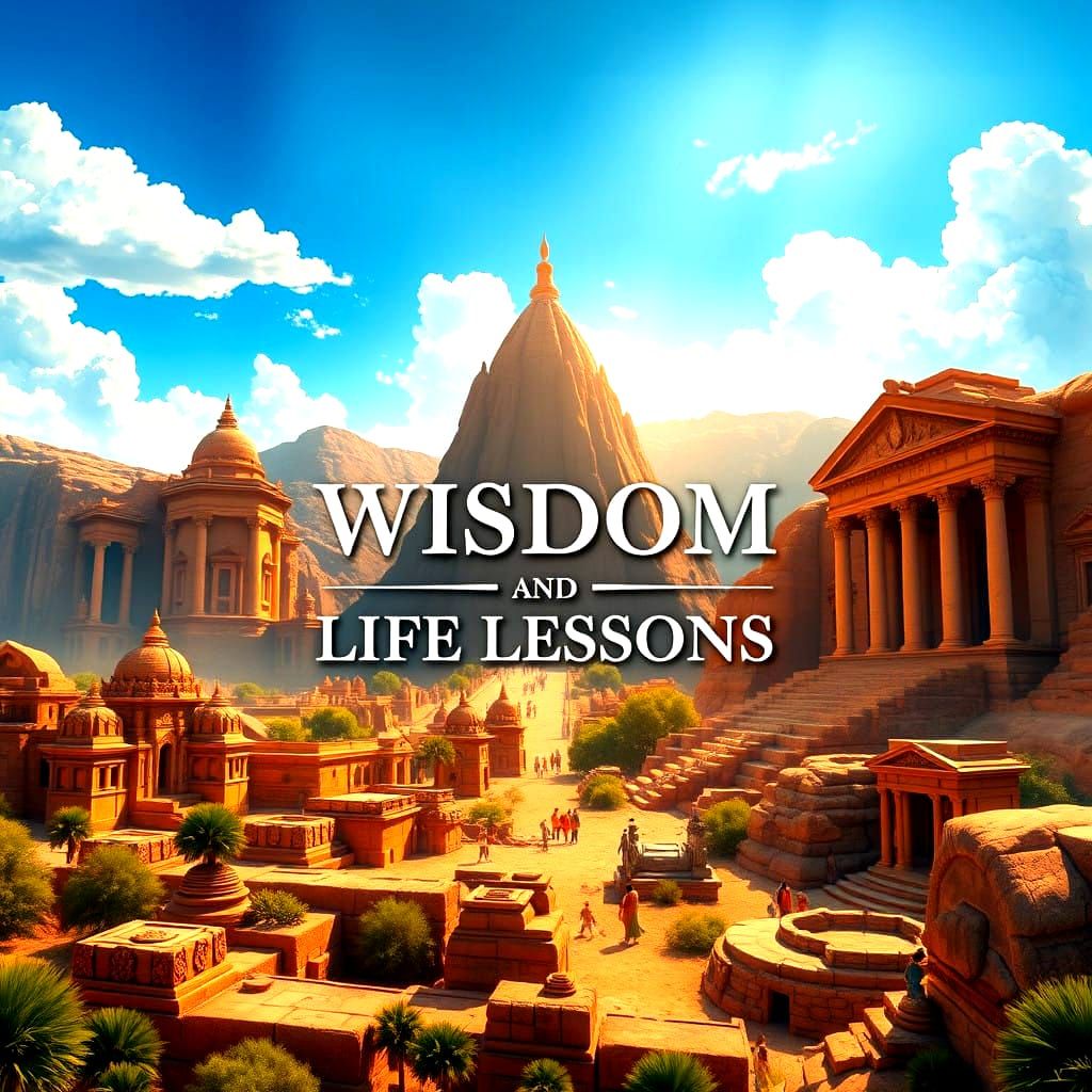Ancient Temples of Wisdom in Vibrant Daylight