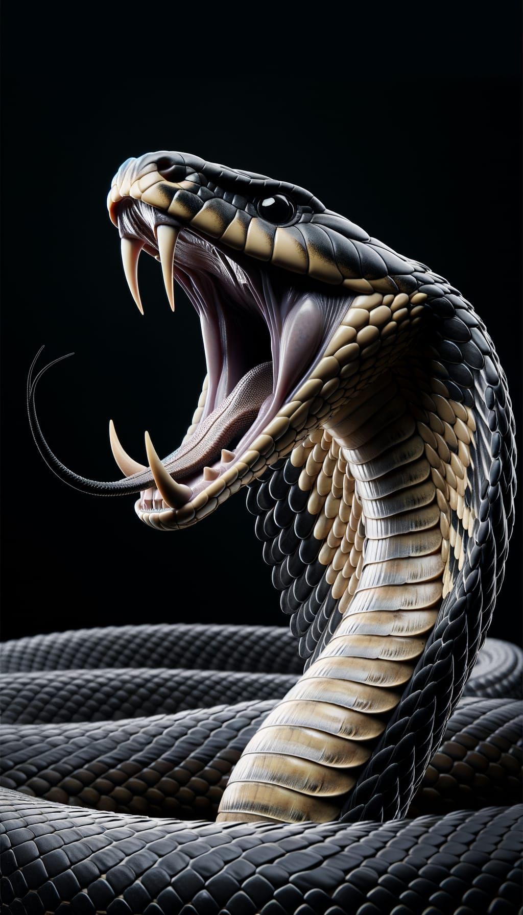 Majestic King Cobra in Striking 3D Render