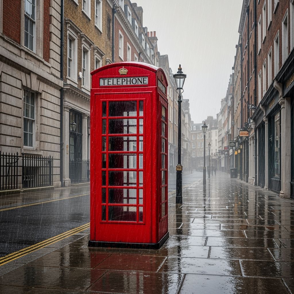 Serene London Street Scene in Hyperrealistic Style