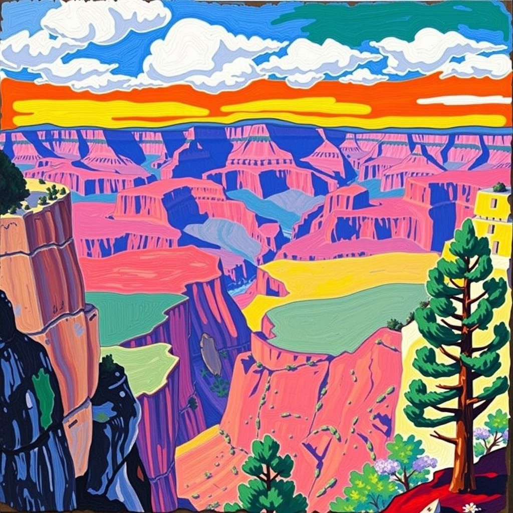 Fauvist Grand Canyon
