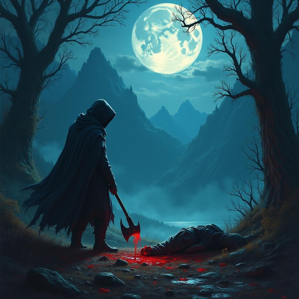 Mystical Betrayal: Axe Murder in Ancient Forest