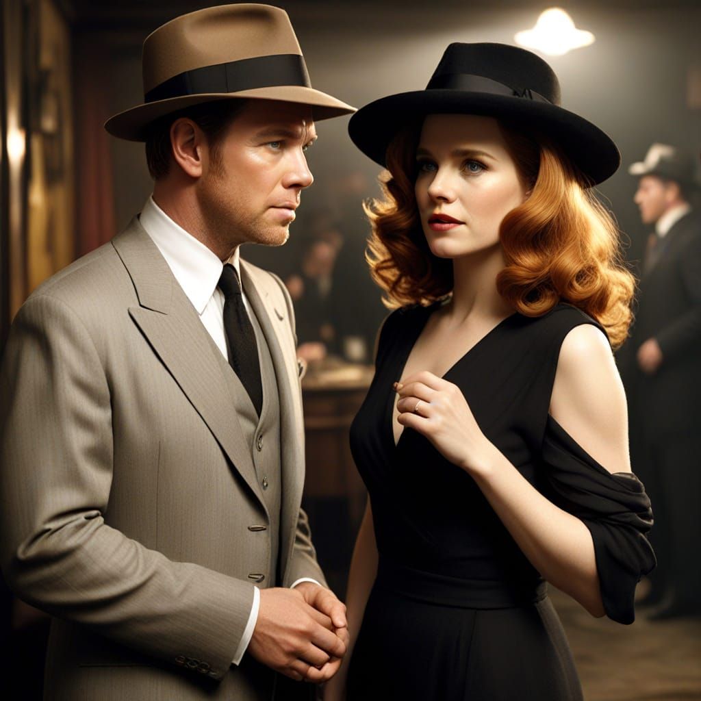 Ewan McGregor and Amy Adams in Film Noir