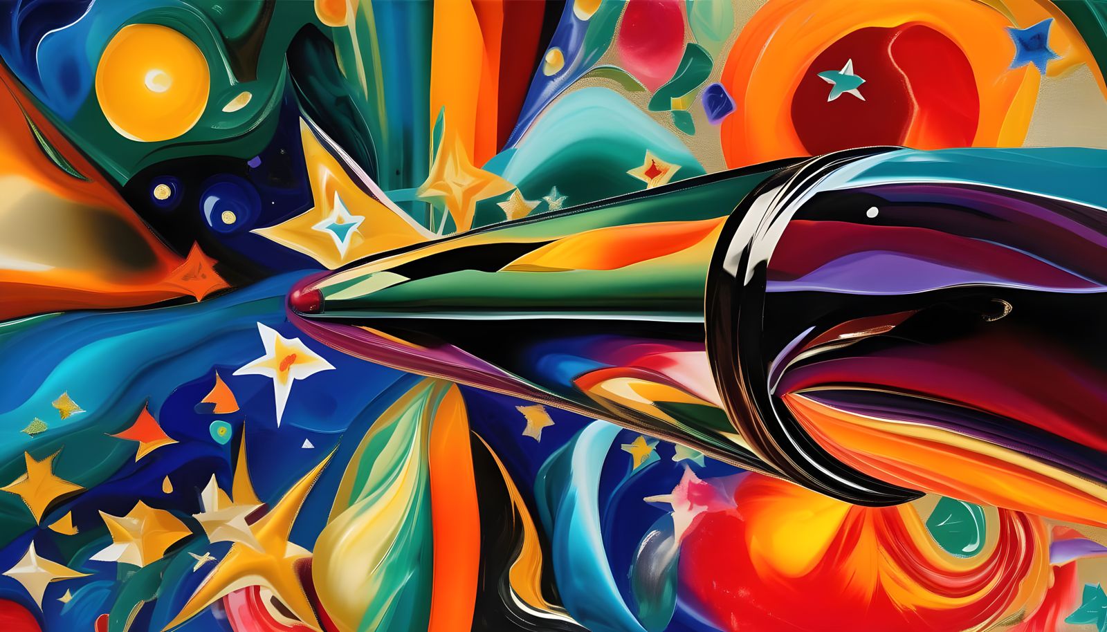 Surreal Vortex in Cosmic Colors